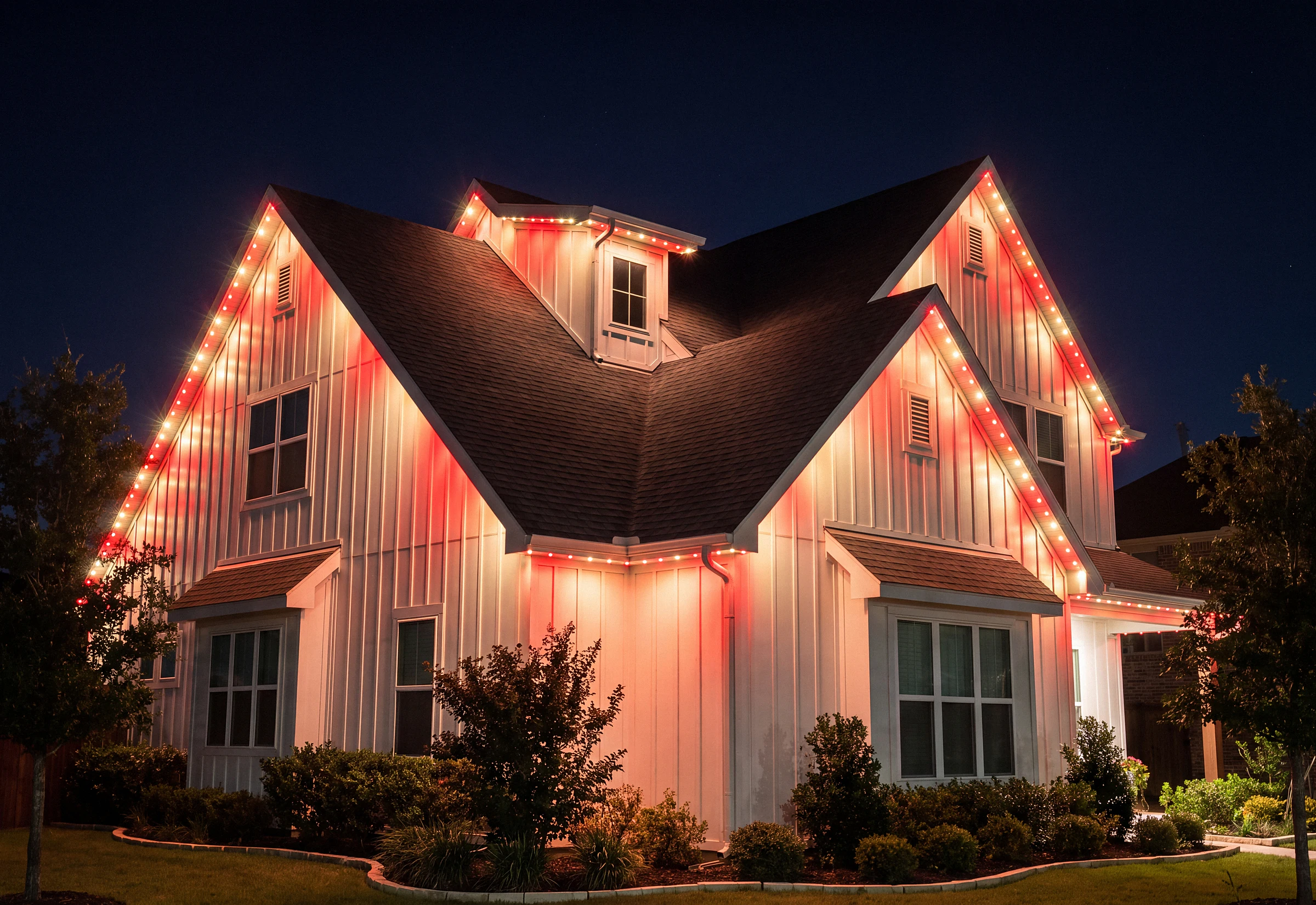 Permanent lighting set for Christmas